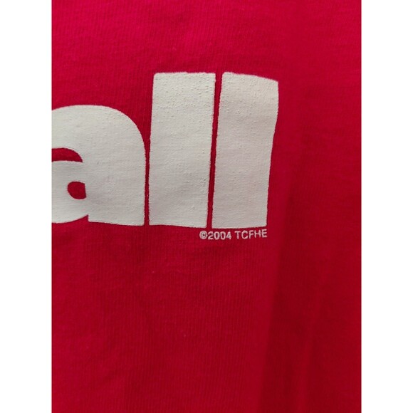 Vintage Dodgeball T Shirt Mens L Red Average Joe's Movie Promo Tee Y2K 2004 - Picture 8 of 10